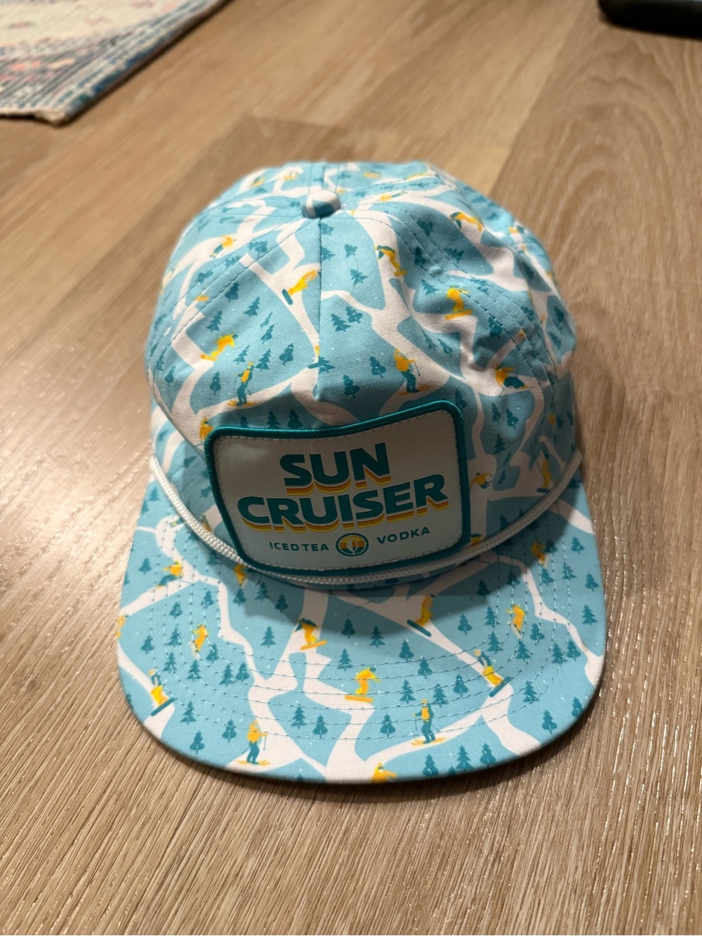 Aqua Printed Trucker Cap